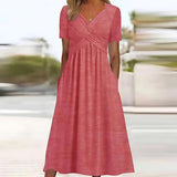 Sacha - Lässige Eleganz Midi-Kleid