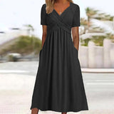 Sacha - Lässige Eleganz Midi-Kleid