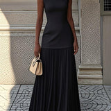 Celeste | Plissiertes Maxikleid