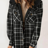 AMELIA™ - Damen Kapuzen-Plaid Flanelljacke für Herbst und Winter