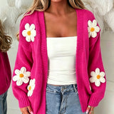 Laura | Damen Oversized Langarm-Cardigan