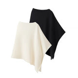 Damen Schalponcho mit elastischer Einfassung
