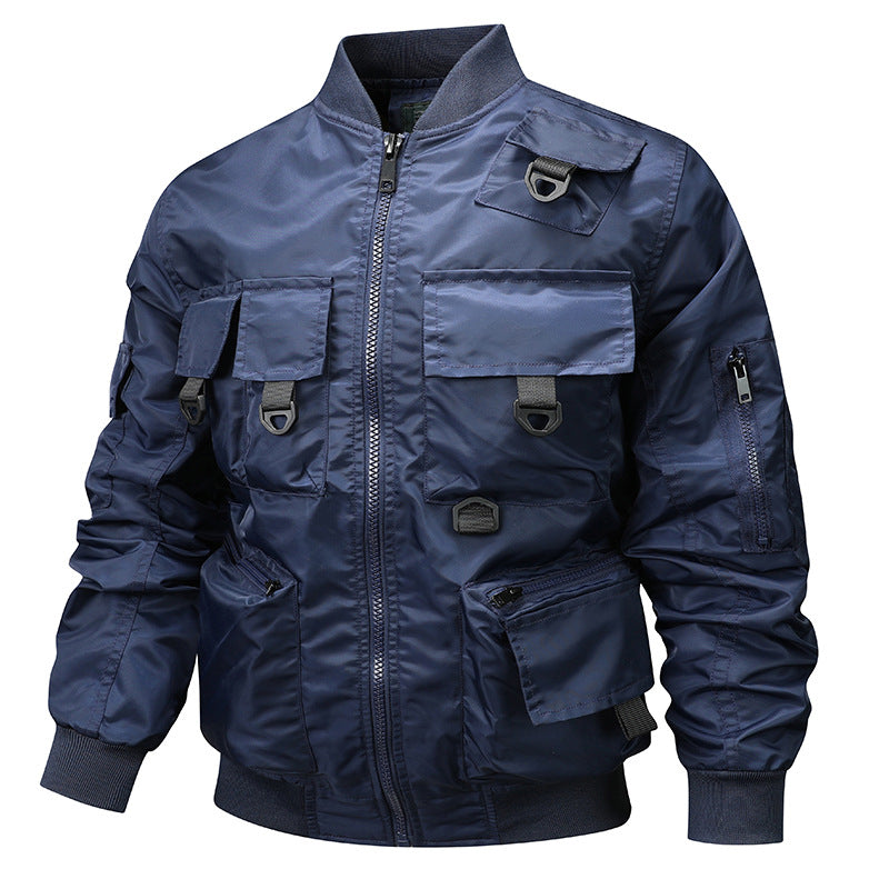 Herren Bomberjacke mit modularen Taschen und D-Ring-Details