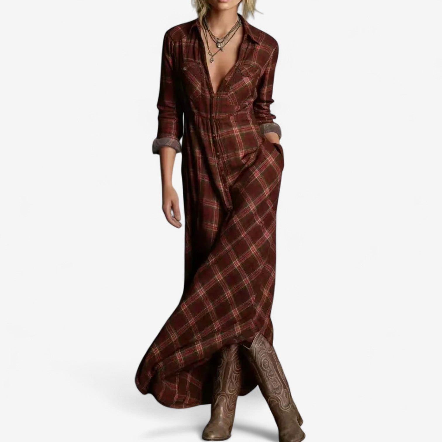 Cécile™ Maxi Chemise Zeitlos
