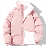 Damen gesteppte Thermo-Bomberjacke mit Teddyfutter und hohem Stehkragen