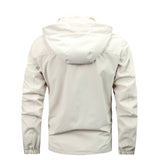 Herren wasserfeste Kapuzen-Regenjacke mit winddichter Membran