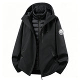 Damen kombinierbare Softshell Outdoorjacke mit abnehmbarer Innenjacke