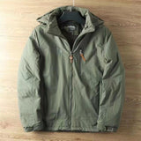 Herren wasserabweisende Allwetter-Trekkingjacke mit Kapuze