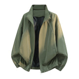 Herren Oversize-Leichtblouson mit Stehkragen und elastischem Saum