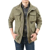 Herren Utility-Fieldjacke mit Klapp- und Reißverschlusstaschen