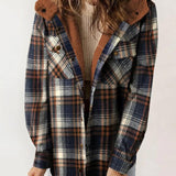AMELIA™ - Damen Kapuzen-Plaid Flanelljacke für Herbst und Winter