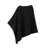 Damen Schalponcho mit elastischer Einfassung