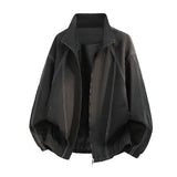 Herren Oversize-Leichtblouson mit Stehkragen und elastischem Saum