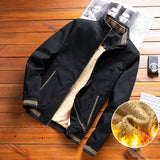 Herren Bomberjacke mit Teddyfutter und Reißverschlusstaschen