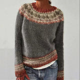Retro Damen Strickpullover