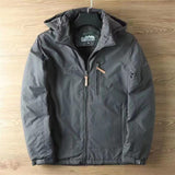 Herren wasserabweisende Allwetter-Trekkingjacke mit Kapuze