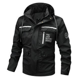 Herren wasserfeste Kapuzen-Regenjacke mit winddichter Membran