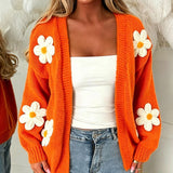 Laura | Damen Oversized Langarm-Cardigan