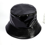 Damen Regen-Bucket Hat mit breiter Krempe und wasserdichter Beschichtung