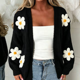 Laura | Damen Oversized Langarm-Cardigan