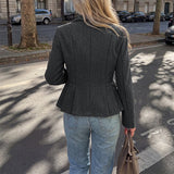 Clara | Damen Blazer mit langen Ärmeln und Taschen