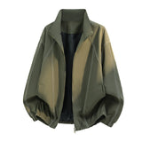 Herren Oversize-Leichtblouson mit Stehkragen und elastischem Saum