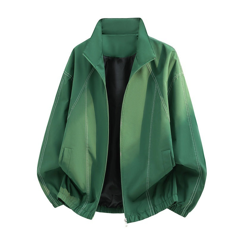 Herren Oversize-Leichtblouson mit Stehkragen und elastischem Saum
