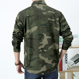 Herren Utility-Hemdjacke mit Klappbrusttaschen und geradem Schnitt