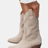 Piper | Perforierte Stiefeletten