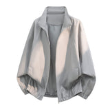 Herren Oversize-Leichtblouson mit Stehkragen und elastischem Saum