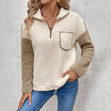 Damen Langarm-Pullover mit Taschen