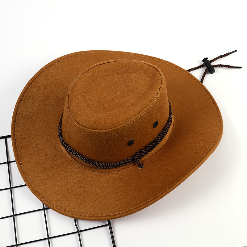 Damen Cowboyhut mit Kordelzug für Outdoor-Aktivitäten