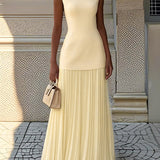 Celeste | Plissiertes Maxikleid