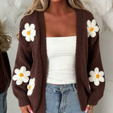 Laura | Damen Oversized Langarm-Cardigan
