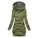 Cristina™ - Kleid-Pullover mit Herzschlag-Print