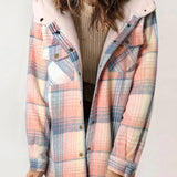 AMELIA™ - Damen Kapuzen-Plaid Flanelljacke für Herbst und Winter