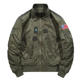 Herren Bomberjacke im Fliegerstil mit Thermofutter und Utility-Taschen