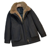 Damen mittellanger Winterparka mit abnehmbarem Kunstfellkragen
