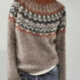 Retro Damen Strickpullover