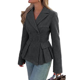 Clara | Damen Blazer mit langen Ärmeln und Taschen