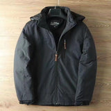 Herren wasserabweisende Allwetter-Trekkingjacke mit Kapuze