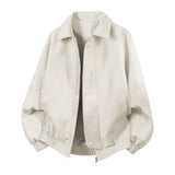 Herren Oversize-Blouson mit elastischem Saum und verdecktem Reißverschluss