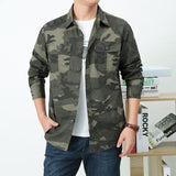 Herren Utility-Hemdjacke mit Klappbrusttaschen und geradem Schnitt