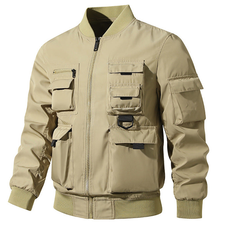Herren Bomberjacke mit modularen Taschen und D-Ring-Details
