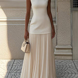 Celeste | Plissiertes Maxikleid