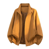 Herren Oversize-Leichtblouson mit Stehkragen und elastischem Saum