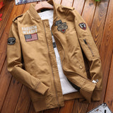 Herren Patchwork-Bomberjacke mit Ärmeltasche und geripptem Bündchen