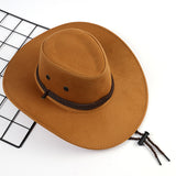 Damen Cowboyhut mit Kordelzug für Outdoor-Aktivitäten