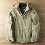Herren wasserabweisende Allwetter-Trekkingjacke mit Kapuze