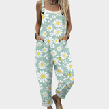 Bequeme bedruckte Latzhose